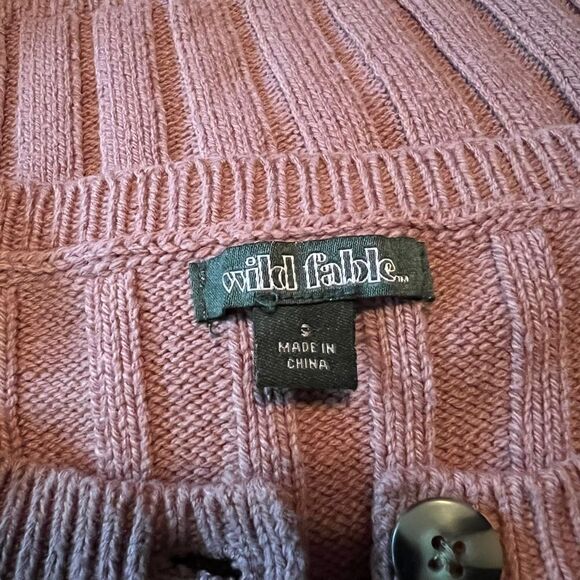 3 for $30! Wild fable cable knit cropped cardigan - Picture 4 of 7